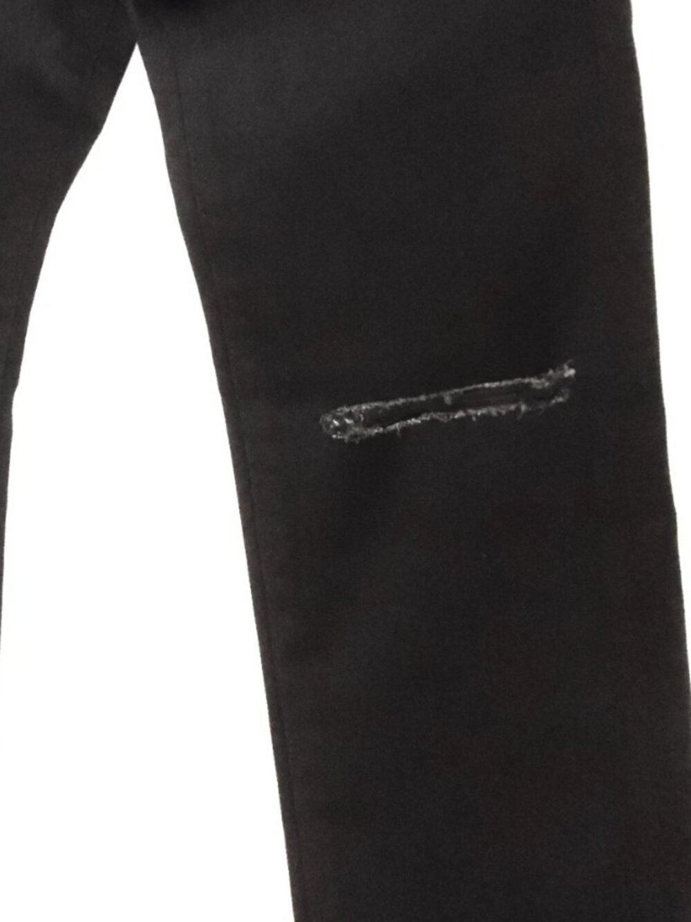 New Men's AG THE DYLAN Slim Skinny Black Jeans Distressed Ripped Knees 28 x 32 - Picture 3 of 7